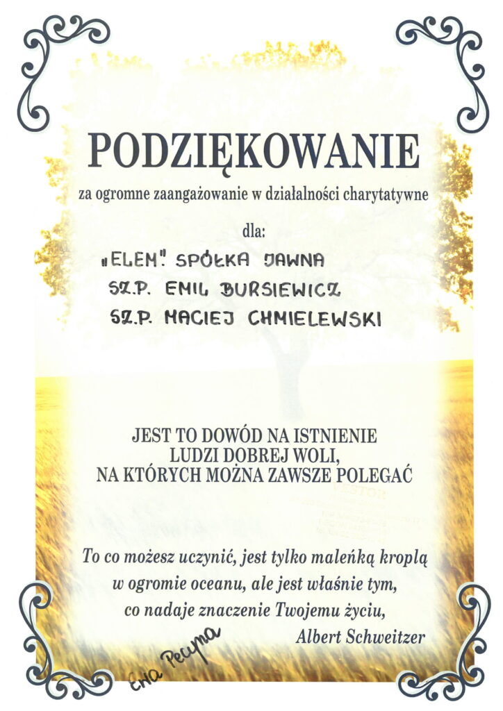 Działalność Charytatywna